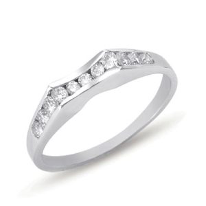 White Gold Matching Band