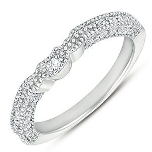 White Gold Matching Band