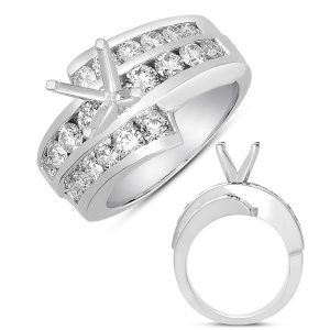 White Gold Semi Mounting