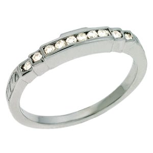 White Gold Matching Band