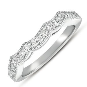 White Gold Matching Band