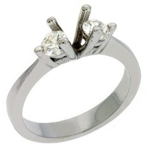 Platinum Three Stone Ring
