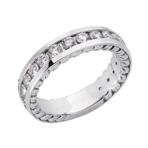 White Gold Mathing Band