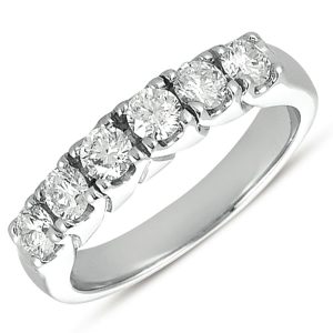 White Gold Mtching Band