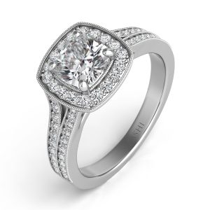 White Gold Diamond Engagement Ring