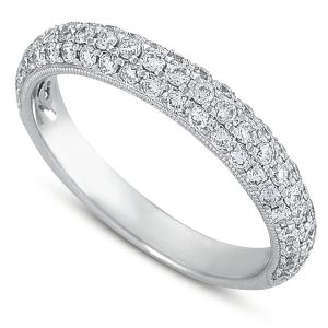 Platinum Pave Diamond Band