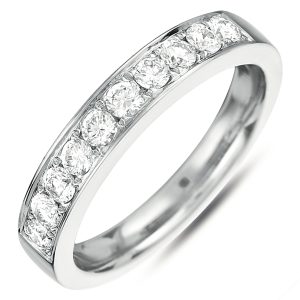 White Gold Pave Band