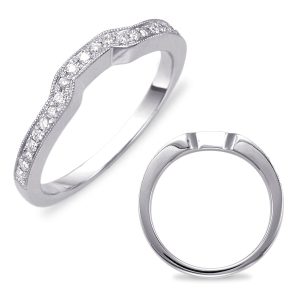White Gold Pave Wedding Band