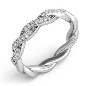 White Gold Matching Band