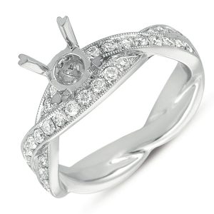 Platinum Pave Engagement Ring