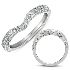White Gold Matching Band