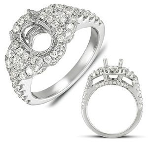 Platinum Pave Engagement Ring