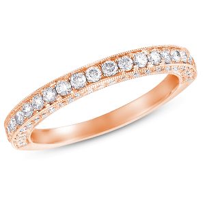 Rose Gold Diamond Band