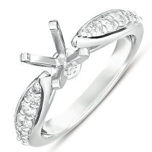 White Gold Engagement Ring White Gold Engagement Ring