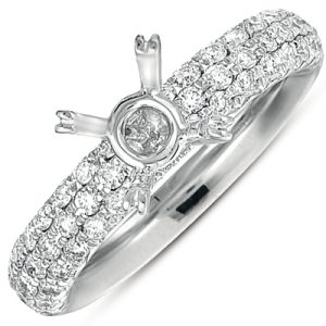 Platinum Pave Engagement Ring