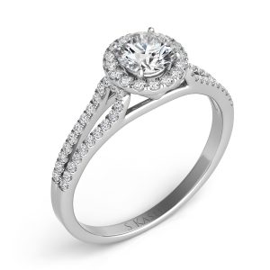 White Gold Engagement Ring White Gold Engagement Ring