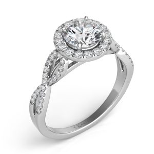 White Gold Engagement Ring White Gold Engagement Ring