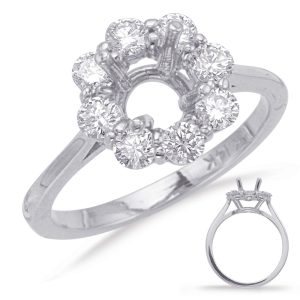 White Gold Engagement Ring White Gold Engagement Ring