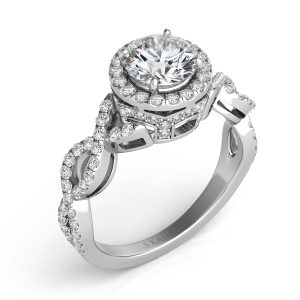 White Gold Engagement Ring White Gold Engagement Ring
