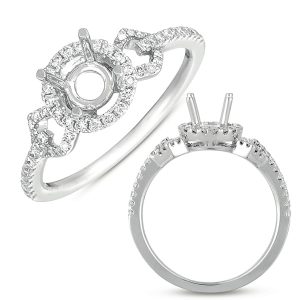 White Gold Engagement Ring White Gold Engagement Ring