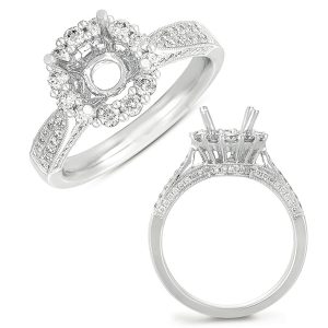 White Gold Engagement Ring White Gold Engagement Ring