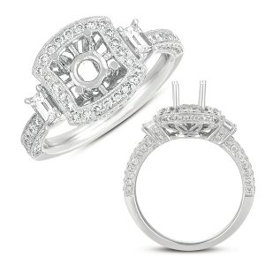 White Gold Engagement Ring White Gold Engagement Ring