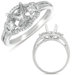 White Gold Engagement Ring White Gold Engagement Ring