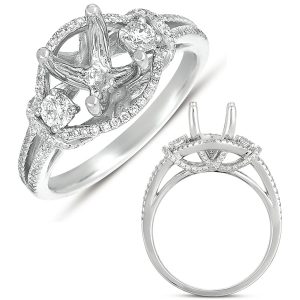 White Gold Engagement Ring White Gold Engagement Ring