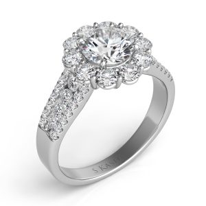 White Gold Engagement Ring White Gold Engagement Ring
