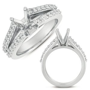 White Gold Engagement Ring White Gold Engagement Ring