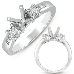 White Gold Engagement Ring White Gold Engagement Ring