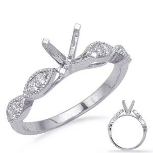 White Gold Engagement Ring White Gold Engagement Ring