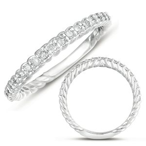 White Gold Rope Band