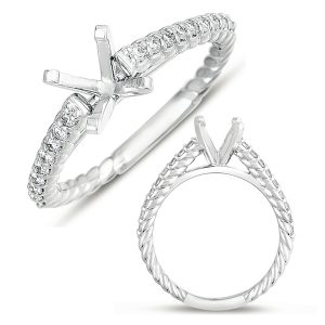 White Gold Semi Mounting White Gold Semi Mounting
