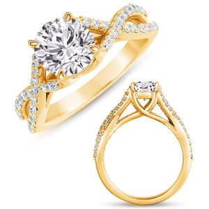 Yellow  Gold Semi Mounting