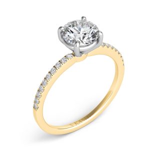 Yellow & White Gold Engagement Ring Yellow & White Gold Engagement Ring
