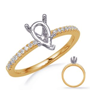 Yellow & White Gold Engagement Ring Yellow & White Gold Engagement Ring