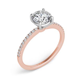 Rose & White Gold Engagement Ring Rose & White Gold Engagement Ring