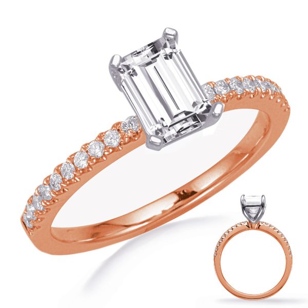 Rose & White Gold Engagement Ring