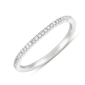 White Gold Matching Band White Gold Matching Band