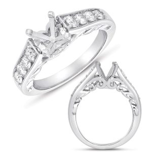 White Gold Engagement Ring White Gold Engagement Ring