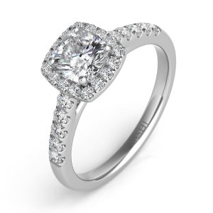 White Gold Halo Ring