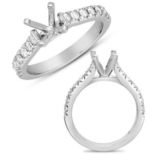 White Gold Semi Mounting White Gold Semi Mounting