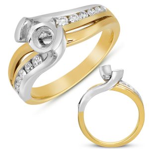 Yellow & White Gold Engagement Ring Yellow & White Gold Engagement Ring