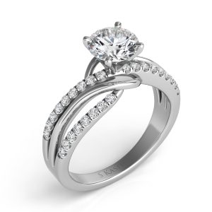 White Gold Engagement Ring White Gold Engagement Ring