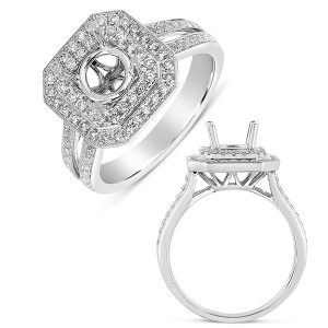 Platinum Halo Ring