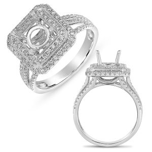 White Gold Hallo Ring