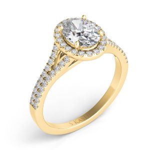 Yellow Gold Oval Engagement Ring