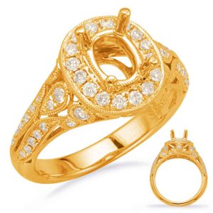 Wyellow Gold Halo Engagement Ring Wyellow Gold Halo Engagement Ring