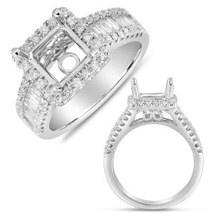 Platinum Pave Halo Ring